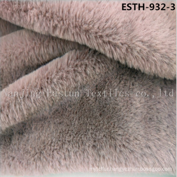 Solid Col Faux Rabbit Fur Esth-932-3